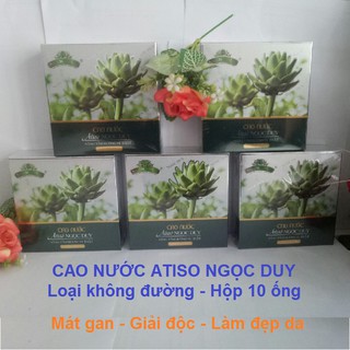 Cao atiso nước Ngọc Duy (Loại không đường) - Hộp 10 ống