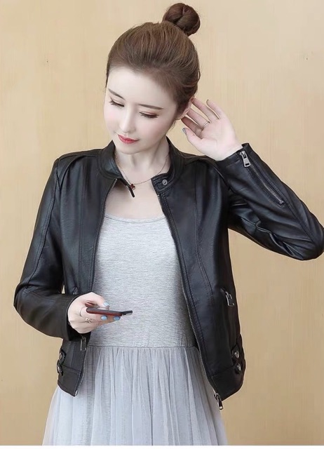 [XẢ KHO 3 NGÀY] Áo da nữ Quảng Châu bền đẹp bảo hành da 2 năm không bong tróc, mẫu mới nhất 2019 992 | BigBuy360 - bigbuy360.vn