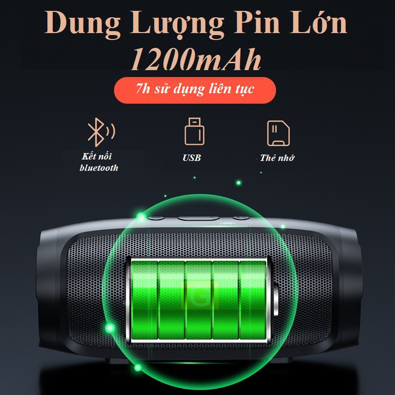 Loa bluetooth không dây CM3 Hỗ trợ thẻ nhớ và USB, Loa bass cực đã công suất 6W Bảo Hành Chính Hãng