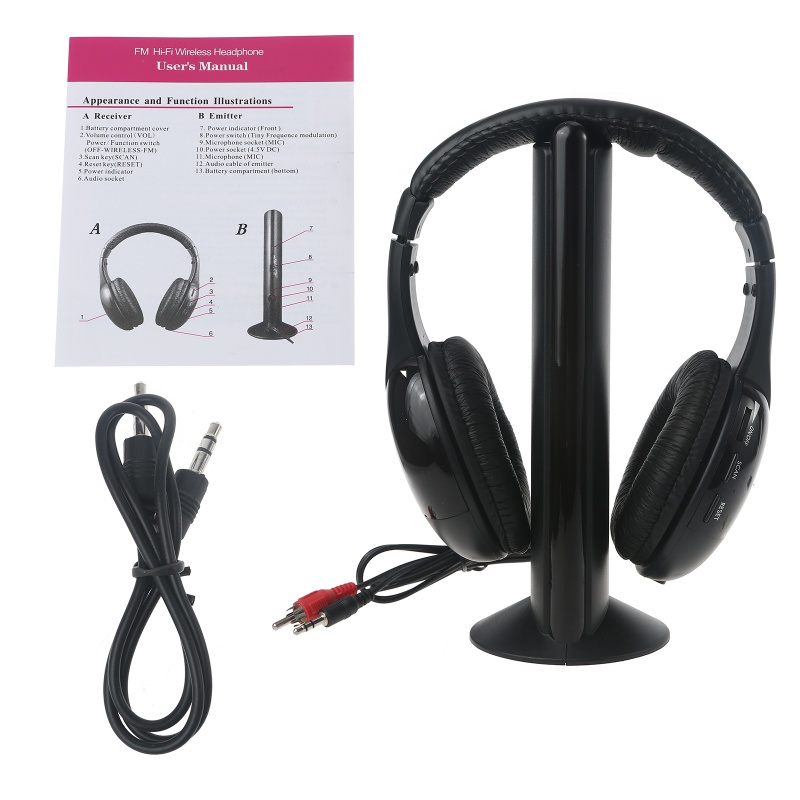 Tai Nghe Không Dây Cho TV, PC, DVD, VCD, MP3 &amp; Player