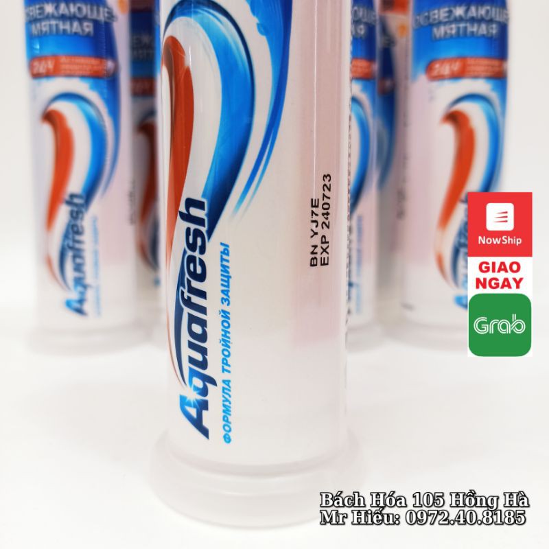 [T7/2023] Kem đánh răng Aquafresh Nga dạng ống 100ml