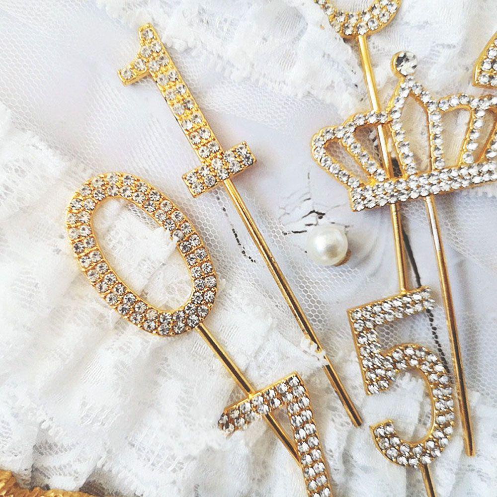 Topper Cắm Bánh Kem Chữ Số 0-9 &quot;Trang Trí Tiệc Cưới Sinh Nhật