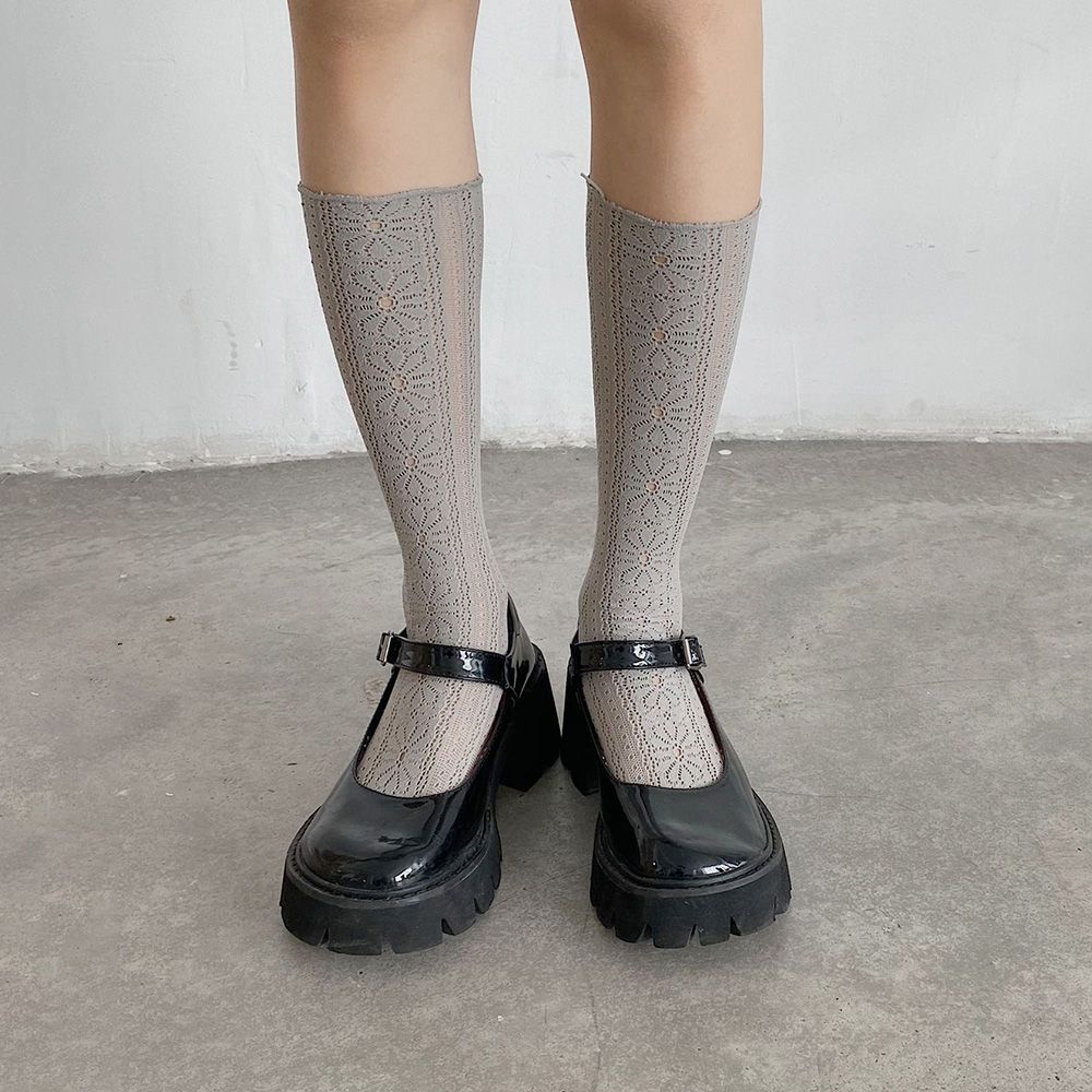 Đôi Vớ Ống Dài Phối Ren Hoa Phong Cách Lolita Nhật Bản Cổ Điển Cho Nữ