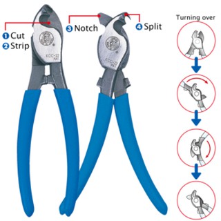 Kìm cắt cáp có tuốt dây KCC-22 Tsunoda