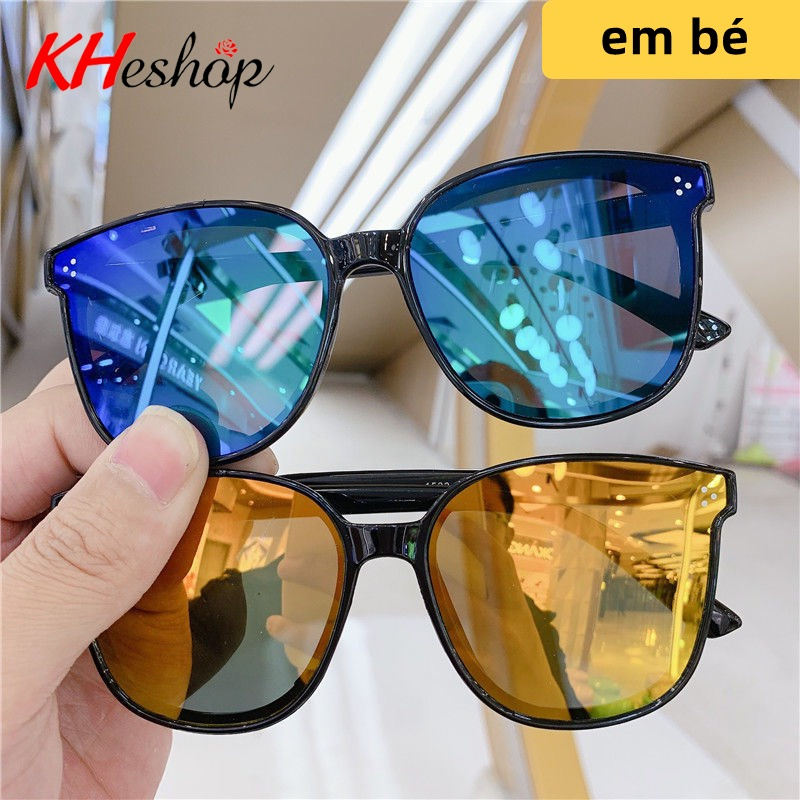 Kính mát tráng gương cho bé chống tia UV400, kính thời trang cho bé gái và bé trai mã Y1533