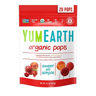 - kẹo mút hữu cơ yumearth organic 20 pops