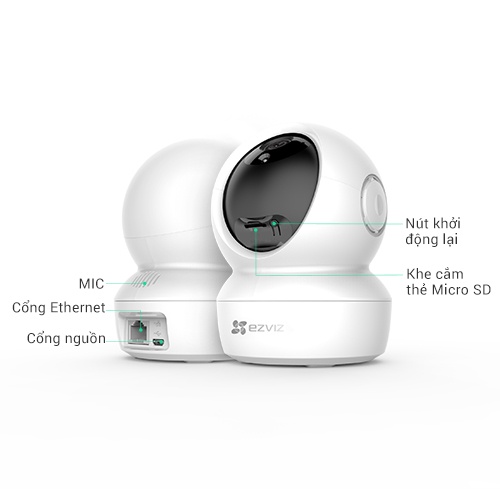 Camera WI-FI EZVIZ C6N 1080P Trong nhà, Quay Quét 360 Độ, Đàm Thoại 2 Chiều