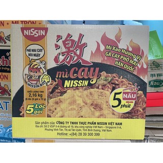 Thùng 30 Gói Mì Xào Cay Nissin _ Vị Cay Hàn Quốc