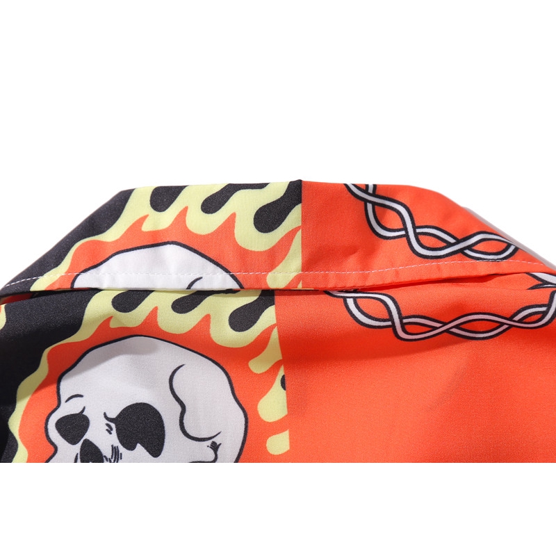 Áo Sơ Mi Ngắn Tay In Hình Đầu Lâu 2020 Cho Nam | BigBuy360 - bigbuy360.vn