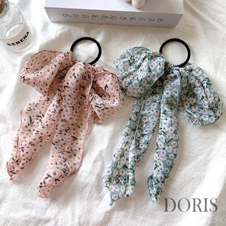 Cột tóc nơ Vải Hoa dễ thương - DORIS HOUSE