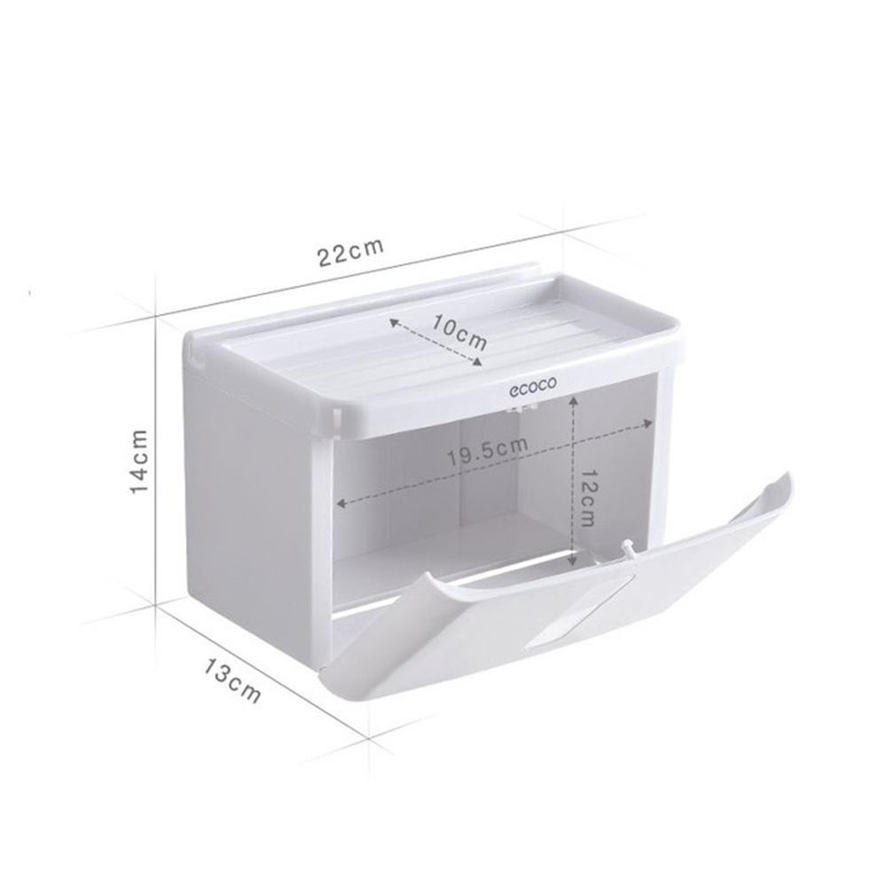 Siêu Sale - kệ để giấy nhà vệ sinh,Kệ treo giấy vệ sinh đa năng Ecoco D-08-  Bảo hành 1 đổi 1