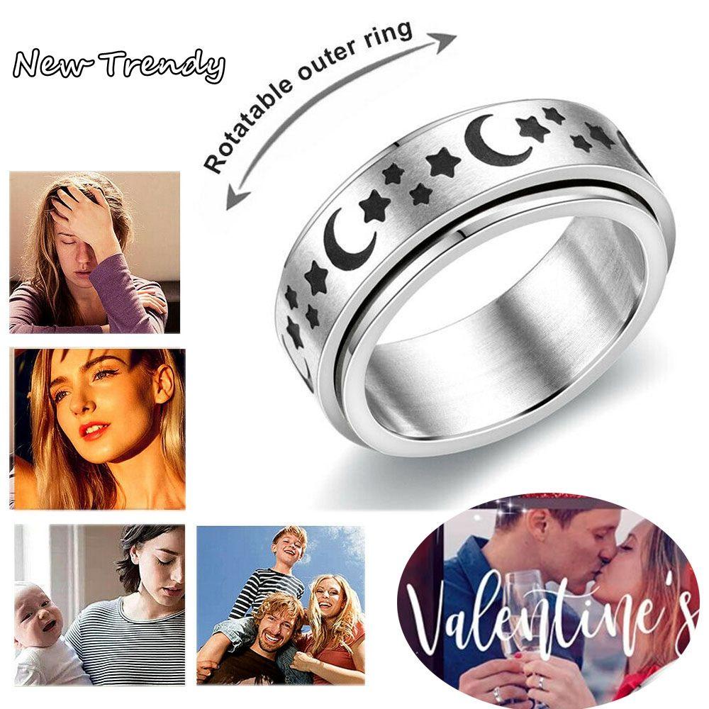 Nhẫn Trang Sức Màu Mờ Thời Trang|Nhẫn Inox Nhiều Màu Sắc