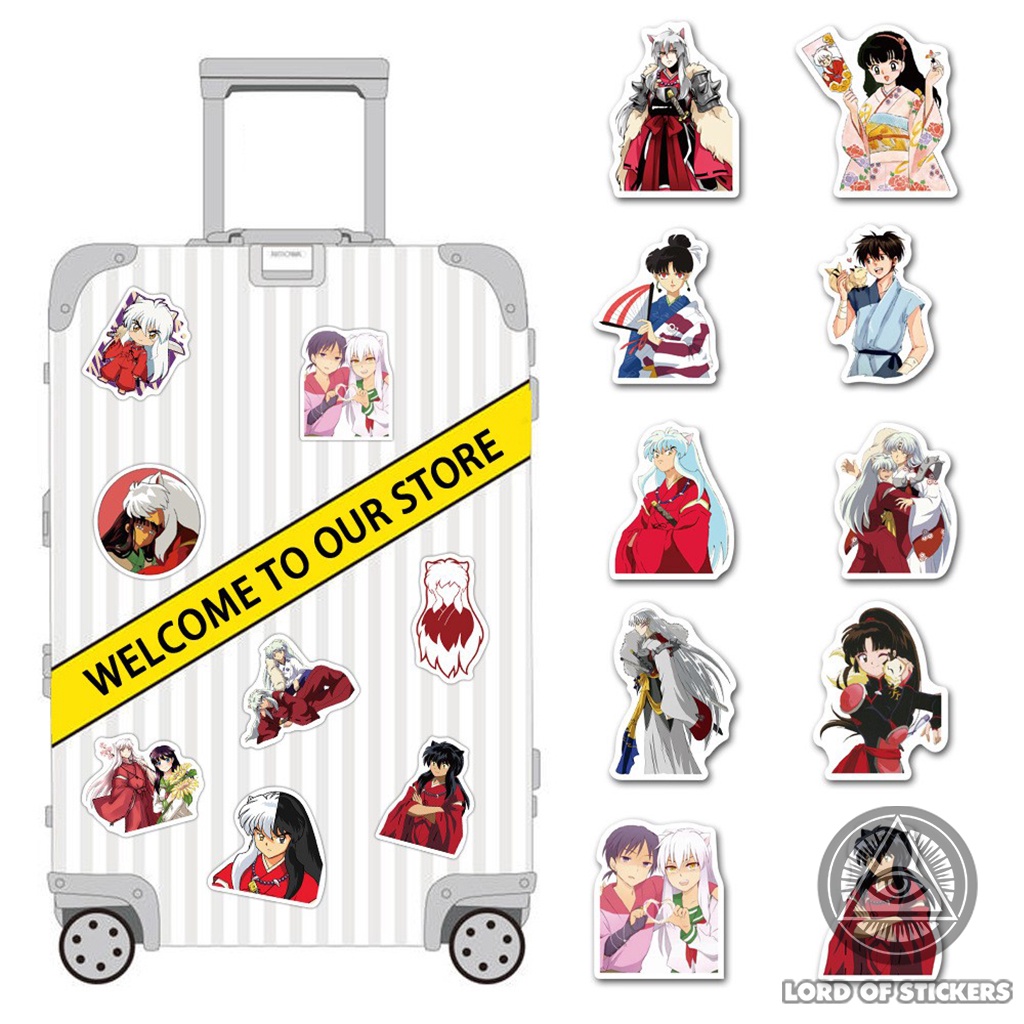 Set 100 Nhãn Dán Inuyasha Anime Manga Sticker Hình Nhân Vật Truyện Tranh Inu Yasha Trang Trí Mũ Bảo Hiểm, Laptop, Sổ