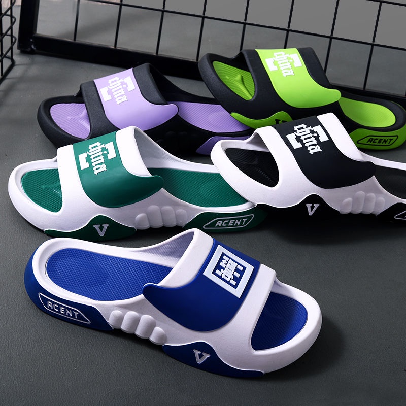 Dép Quai Ngang Đế Dày Chống Trượt Phong Cách Thể Thao Thời Trang Mùa Hè Cho Nam