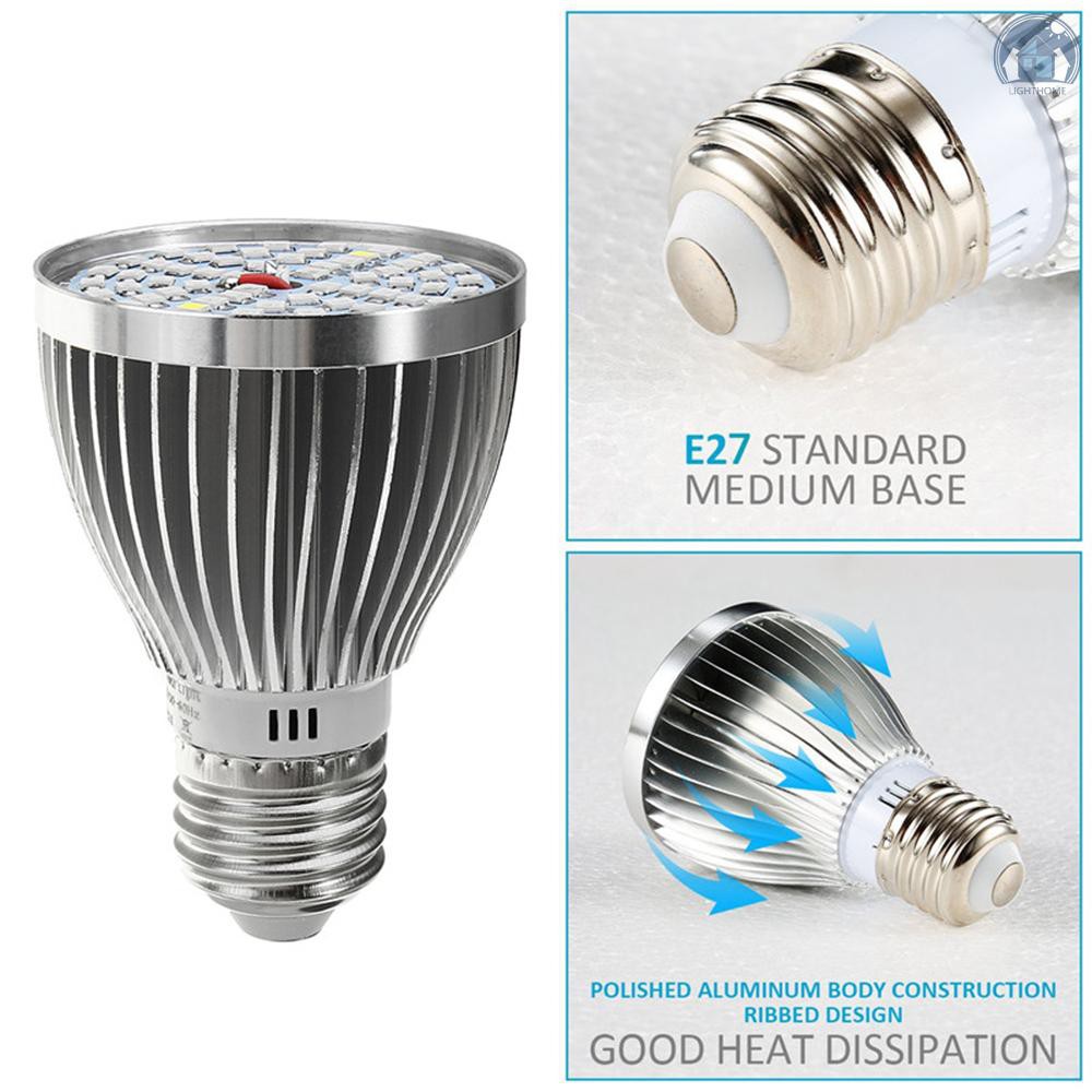 Đèn Led Quang Hợp E27 60w 2835 Smd Giúp Cây Trồng Phát Triển