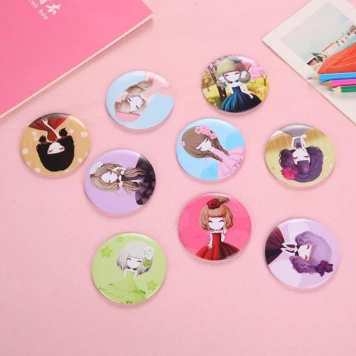 Gương nữ cầm tay mini Hàn Quốc siêu hot G09- Shop giao hàng ngẫu nhiên.