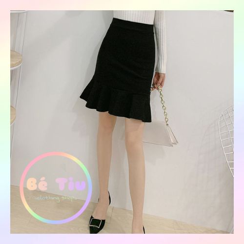 Chân Váy Đuôi Cá Xòe Nữ Tính Công Sở Thạn Lịch | Bé Tiu Clothing