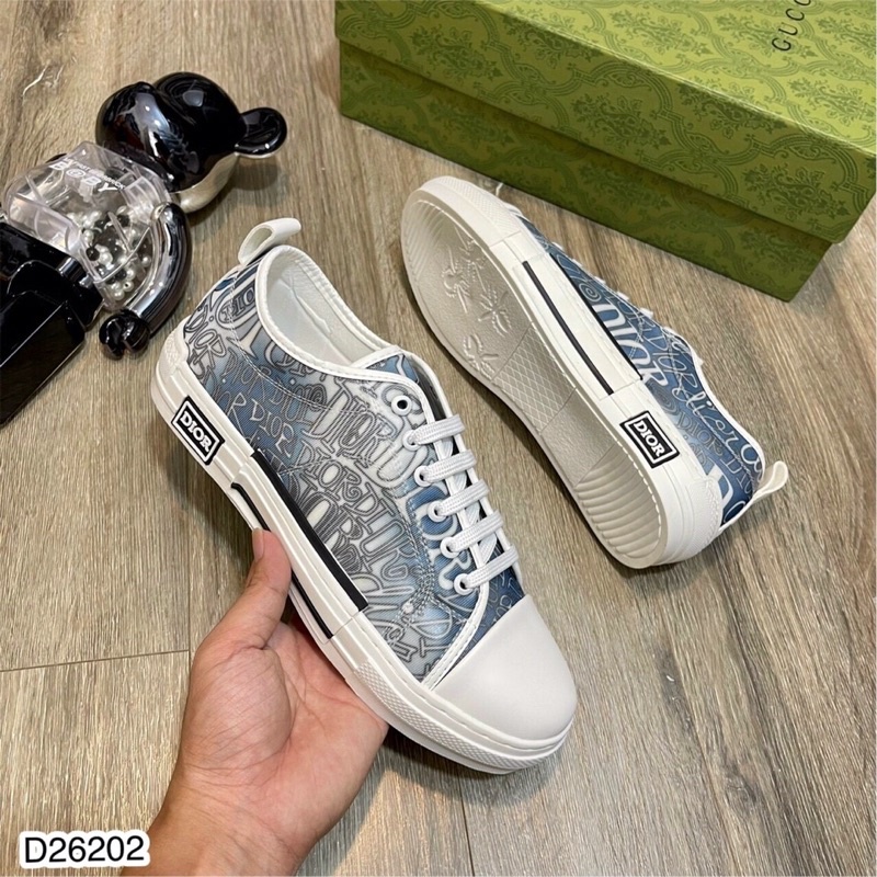 Giày slipon nam dio họa tiết 3d da lộn đế cao su tăng chiều cao hàng Fullbox.