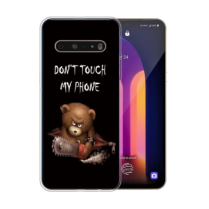 Ốp điện thoại trong suốt in hình hoạt hình cho LG G8 G7 G6 V60 ThinQ V50 V40 V30