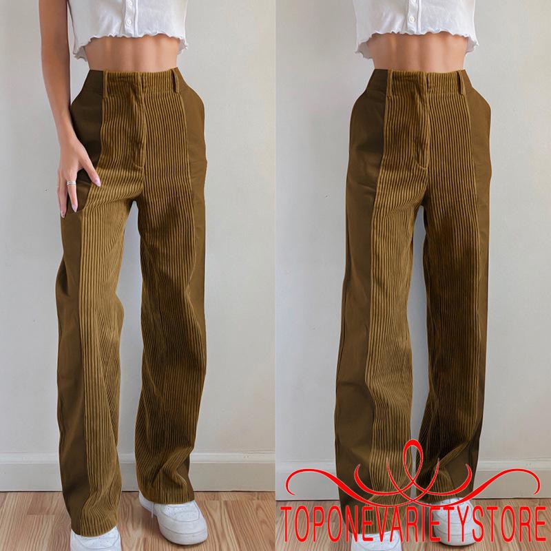 Quần lưng cao ống đứng phong cách Hàn Quốc trẻ trung sành điệu