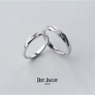Nhẫn đôi Nhẫn cặp Nam Nữ Only love you Bạc 925 Ảnh thật