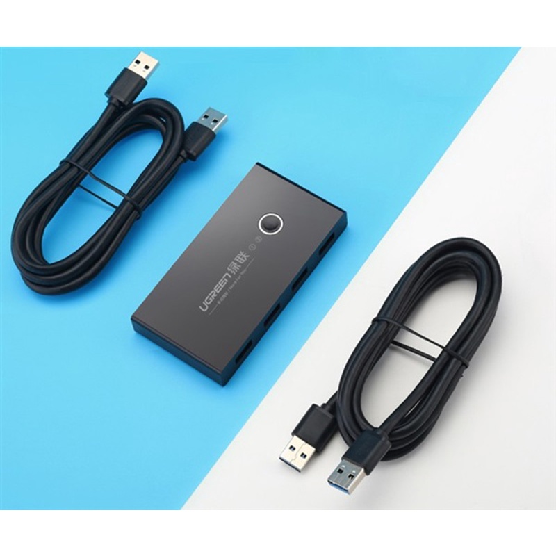 Bộ chia USB 3.0 chia sẻ dữ liệu 2 vào 4 ra Ugreen 30768