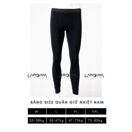 Quần Giữ Nhiệt Nam Laro Co Giãn Mềm Mịn Thoải Mái