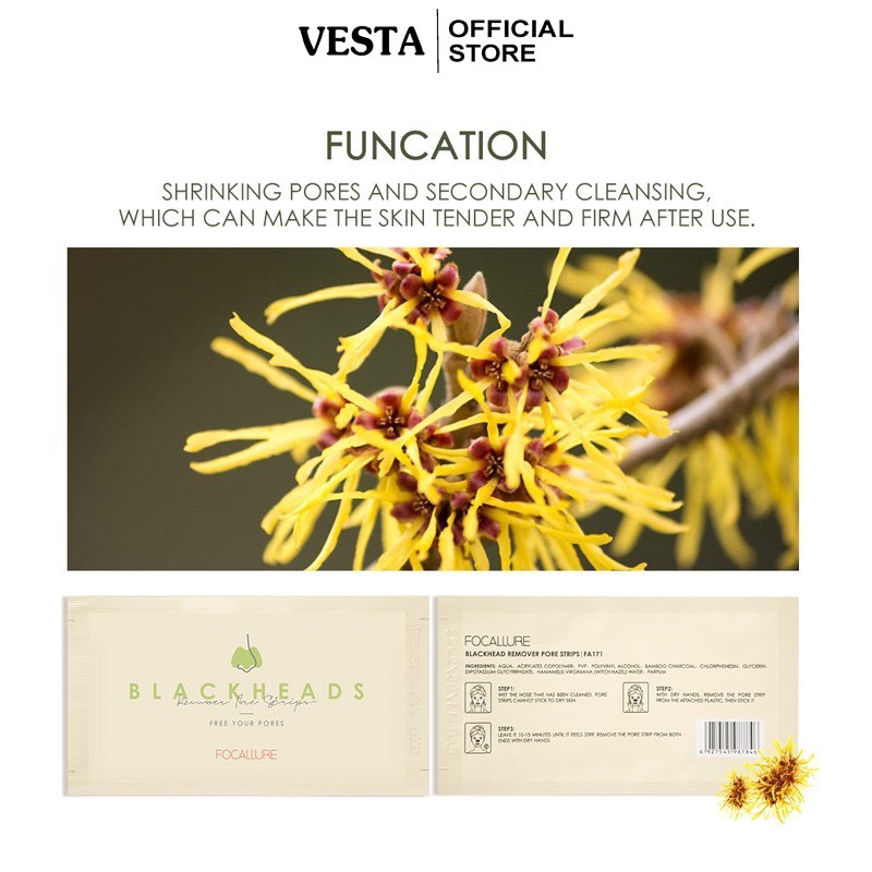 Miếng Dán Lột Mụn ☘BLACKHEADS☘ Lột Mụn Đầu Đen Làm Sạch Sâu Cho Vùng Mũi 2,2g | BigBuy360 - bigbuy360.vn