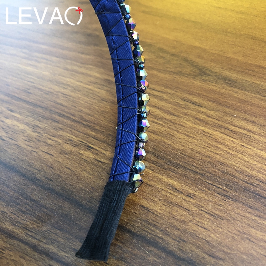 Băng đô cài tóc đính đá nhân tạo thanh lịch cho nữ