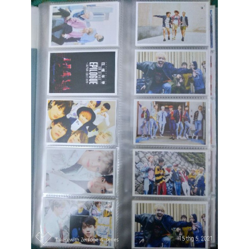 Set 10 card BTS tùy chọn