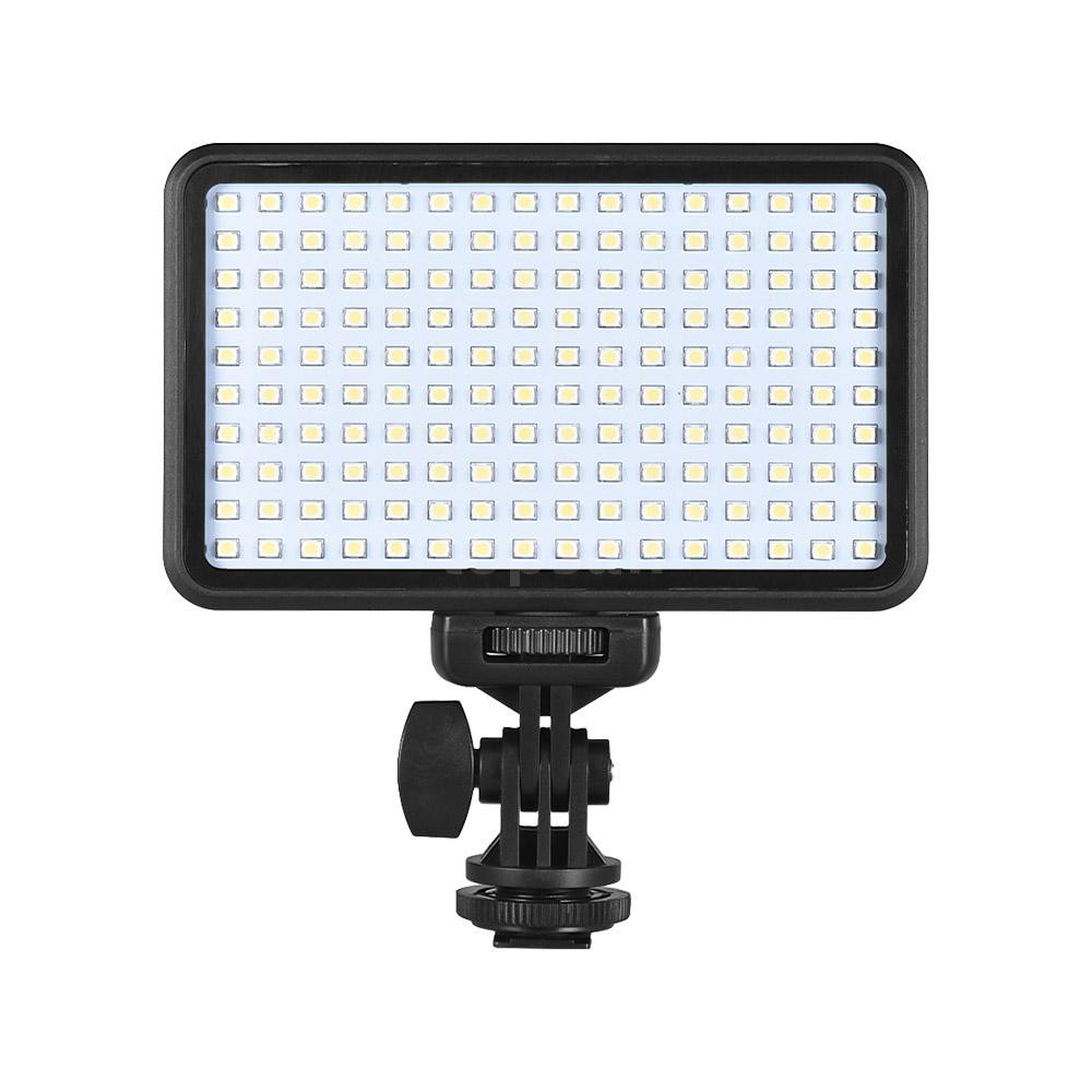 Andoer PAD160 LED Video Light 6000K Dimmable Fill Light Continuous Light Panel 12W CRI90+ with Camera Mount and CT Filte