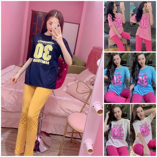 Đồ bộ pijama mặc nhà mát mẻ , chất liệu cotton số 30