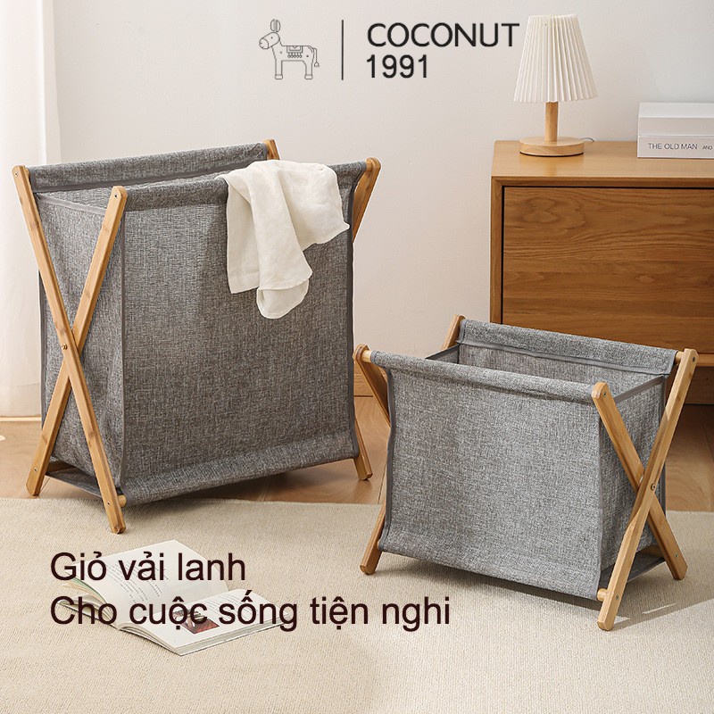 Giỏ đựng đồ giặt, giỏ đựng quần áo cao cấp, sang trọng, tối giản, tiện nghi