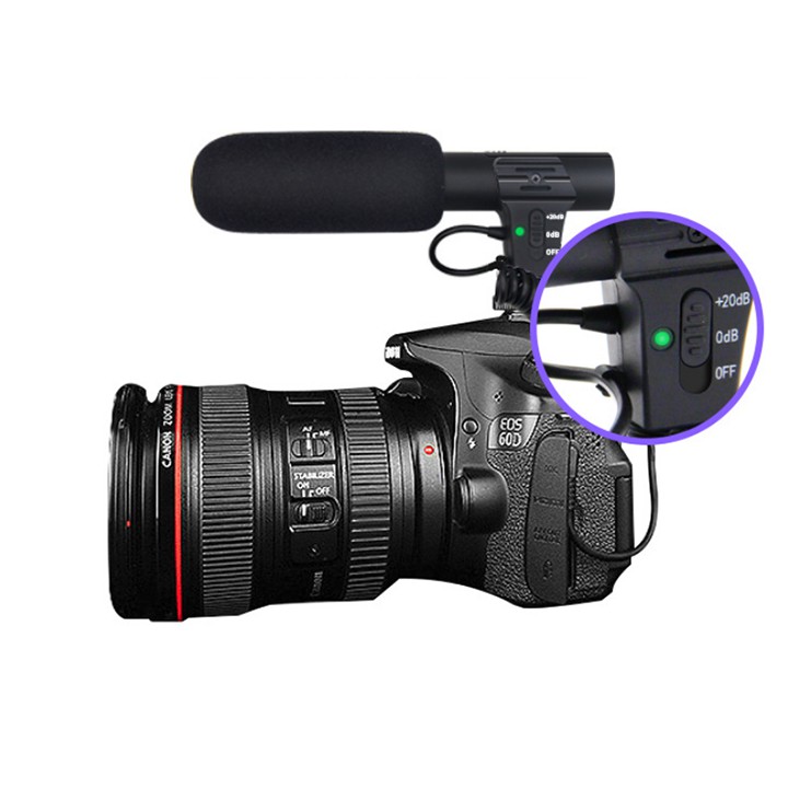 MICRO THU ÂM CHUYÊN NGHIỆP DÀNH CHO MÁY ẢNH  MIC-01