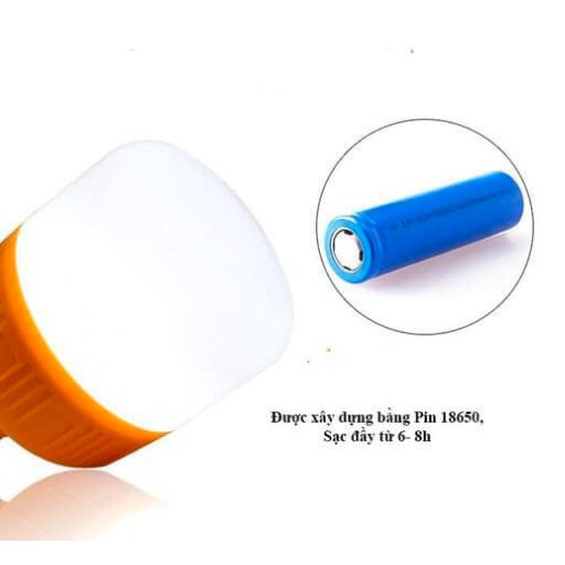 Bóng Đèn Tích Điện 100W 150W Siêu Sáng Tiện Lợi Gọn Nhẹ Hàng Cao Cấp Nhập Khẩu Châu Âu