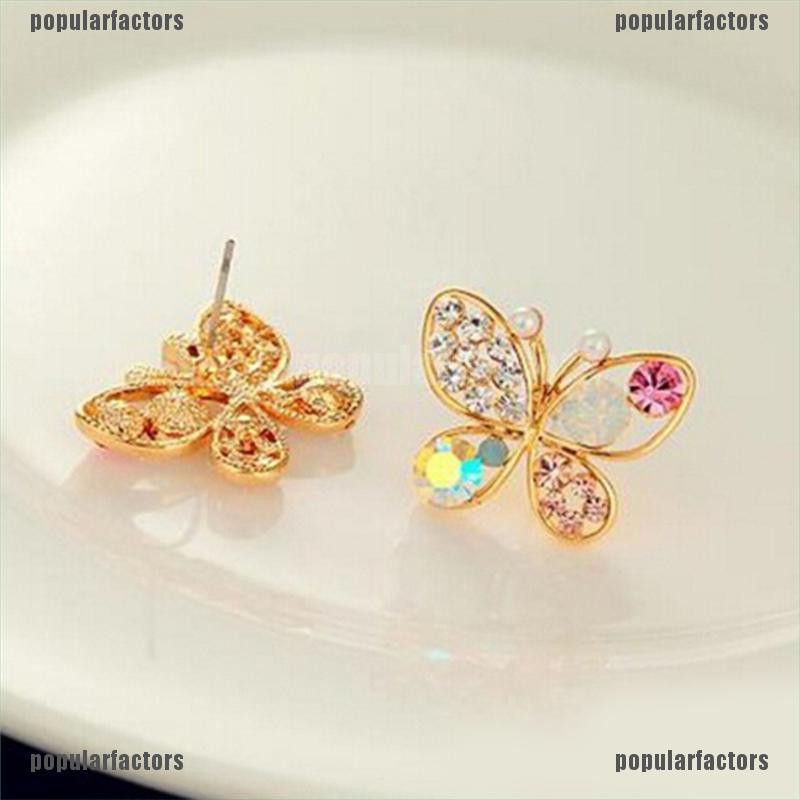 Khuyên Tai Hình Bướm Đính Đá Thời Trang