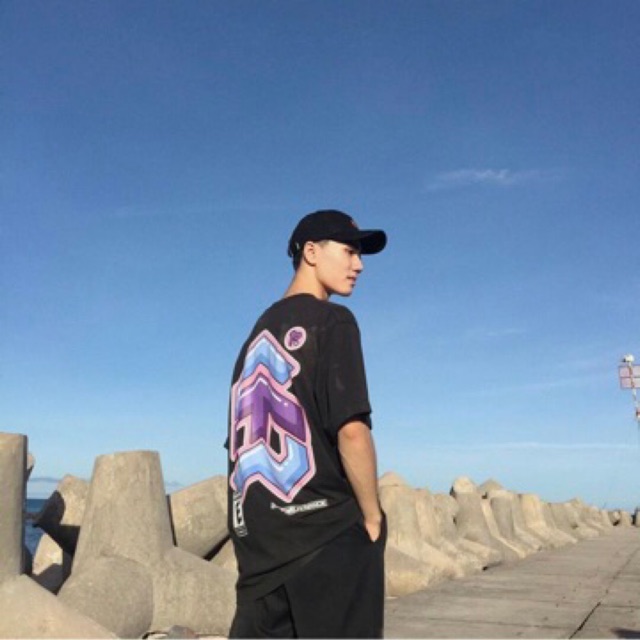 Áo Thun Tay Lỡ 5Way 💦 Đen 🐳 Nam nữ Unisex | BigBuy360 - bigbuy360.vn