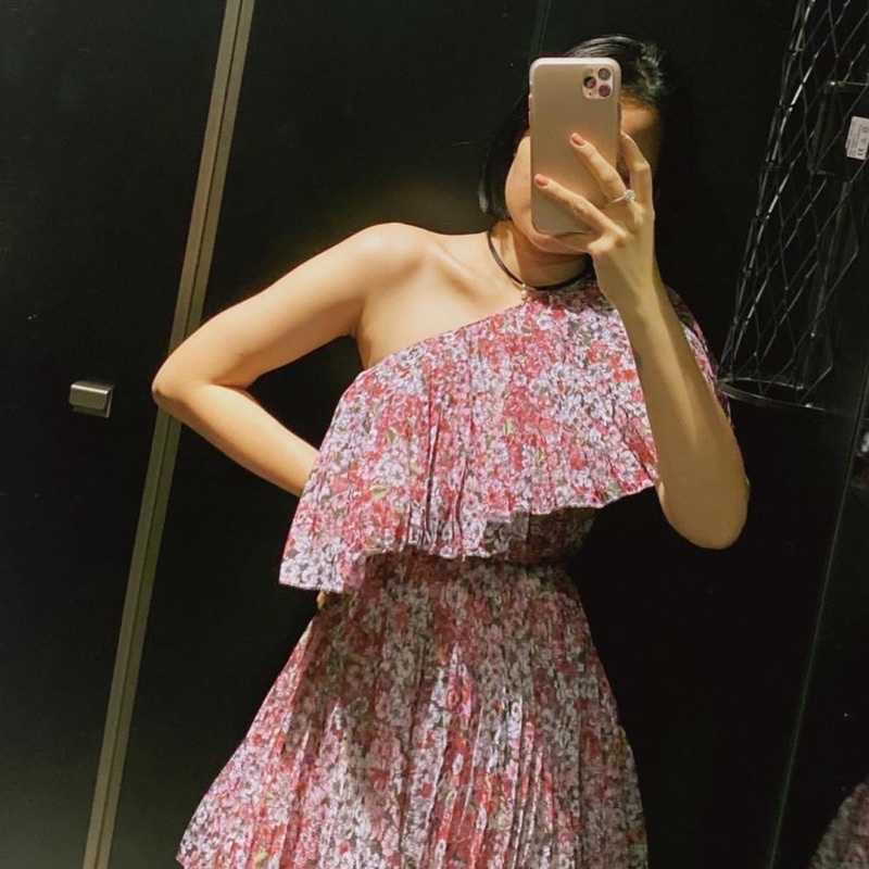 Váy hoa nhí dáng xòe chữ A HM new