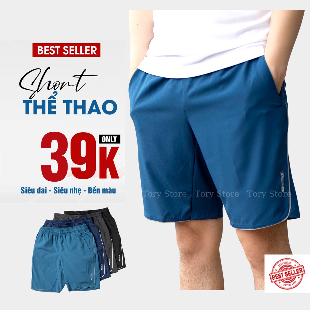 Quần short nam 5S thể thao mặc thoáng mát, quần đùi nam tập gym 5S03