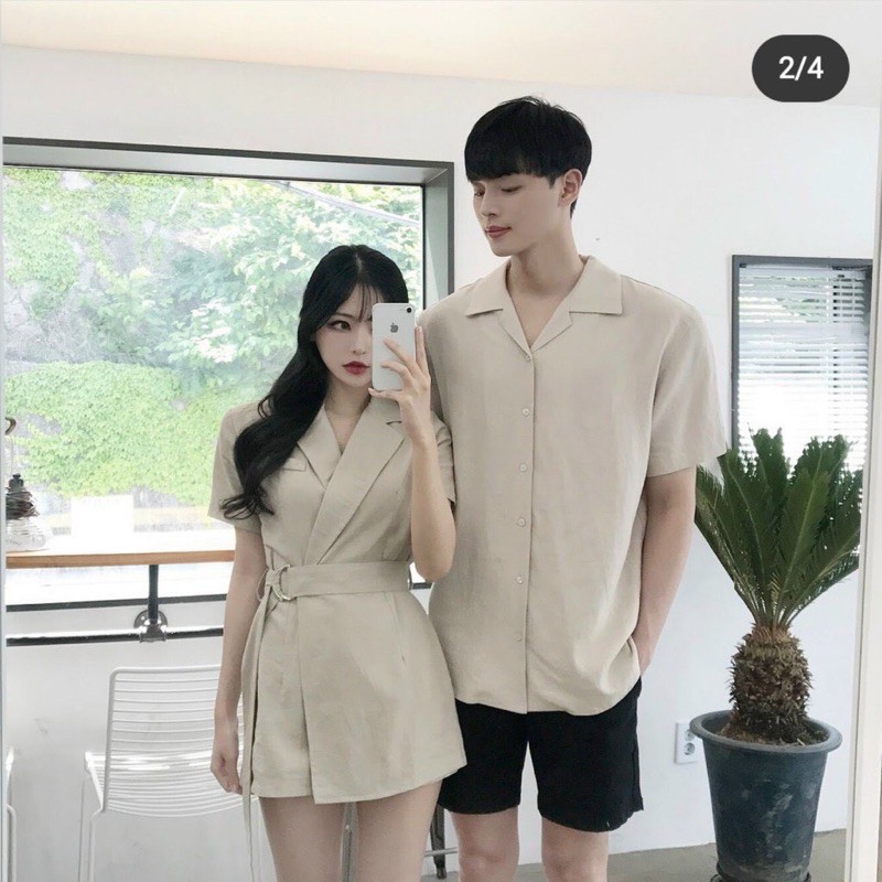 SET ĐỒ ĐÔI NAM NỮ ĐẸP COUPLE TINA SET ĐỒ CẶP NAM NỮ ĐẸP - JUMSUIT NỮ THEO PHONG CÁCH HÀN QUỐC SIÊU XINH