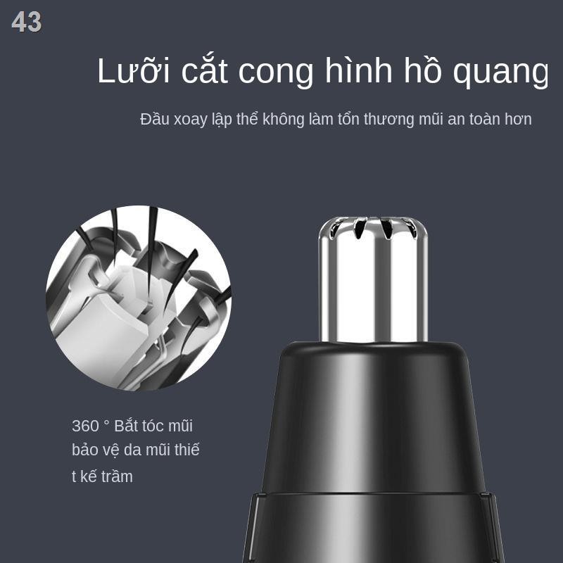 OTông đơ cắt tóc mũi Blackhead Cat dành cho nam Nose Hair Cleaner Hoàn toàn tự động Máy cạo râu