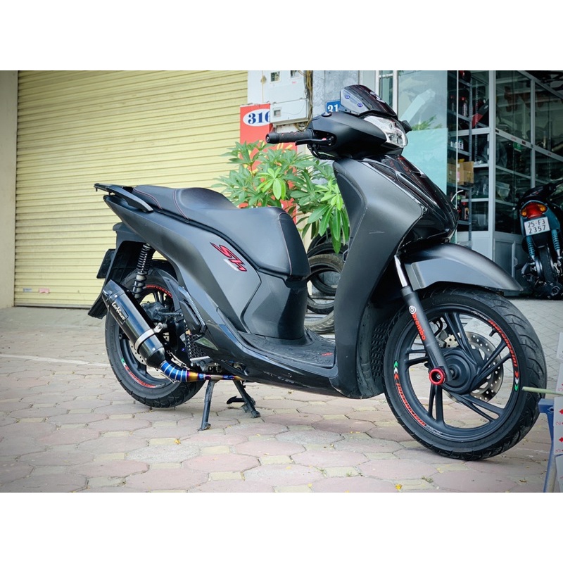 cổ pô độ titanium cho honda Sh 150i và sh125i các đời xe