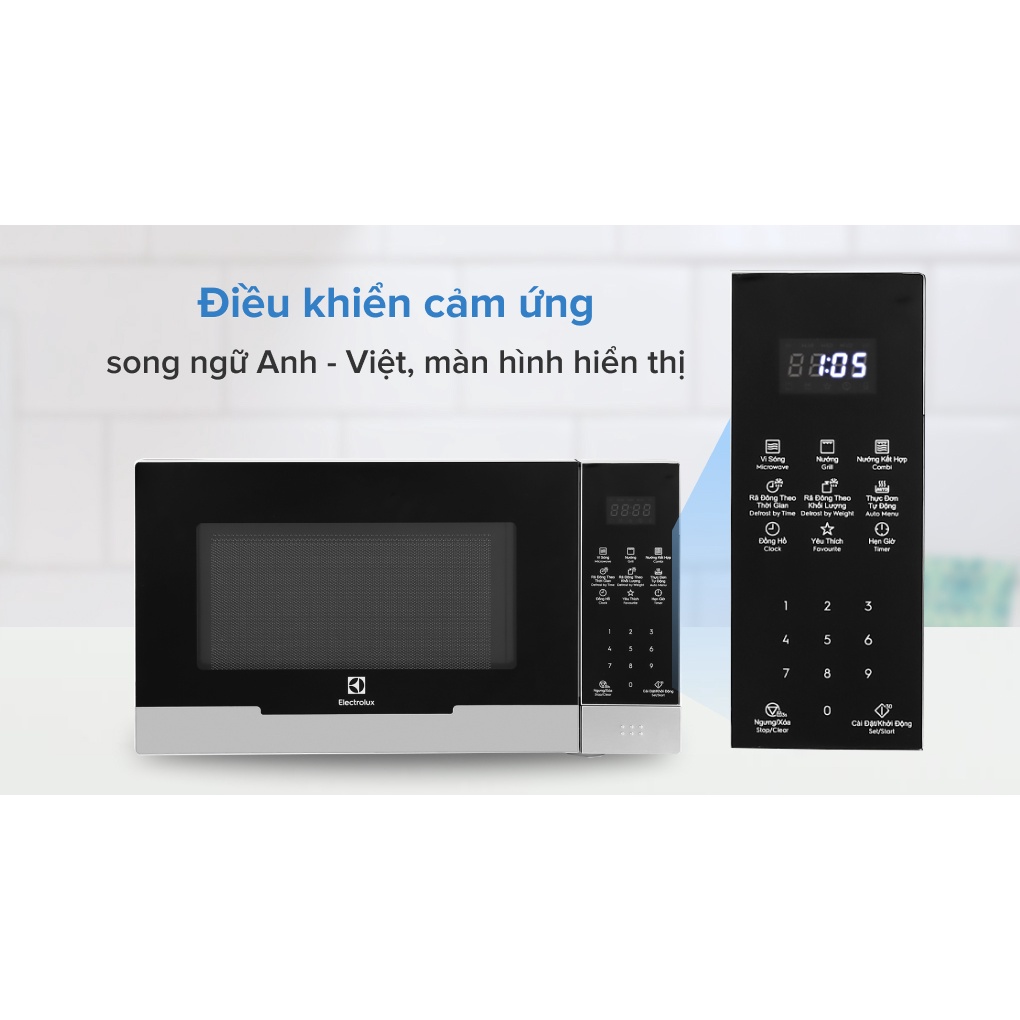 Lò vi sóng có nướng Electrolux EMG23DI9EBP 23 lít - Smart House