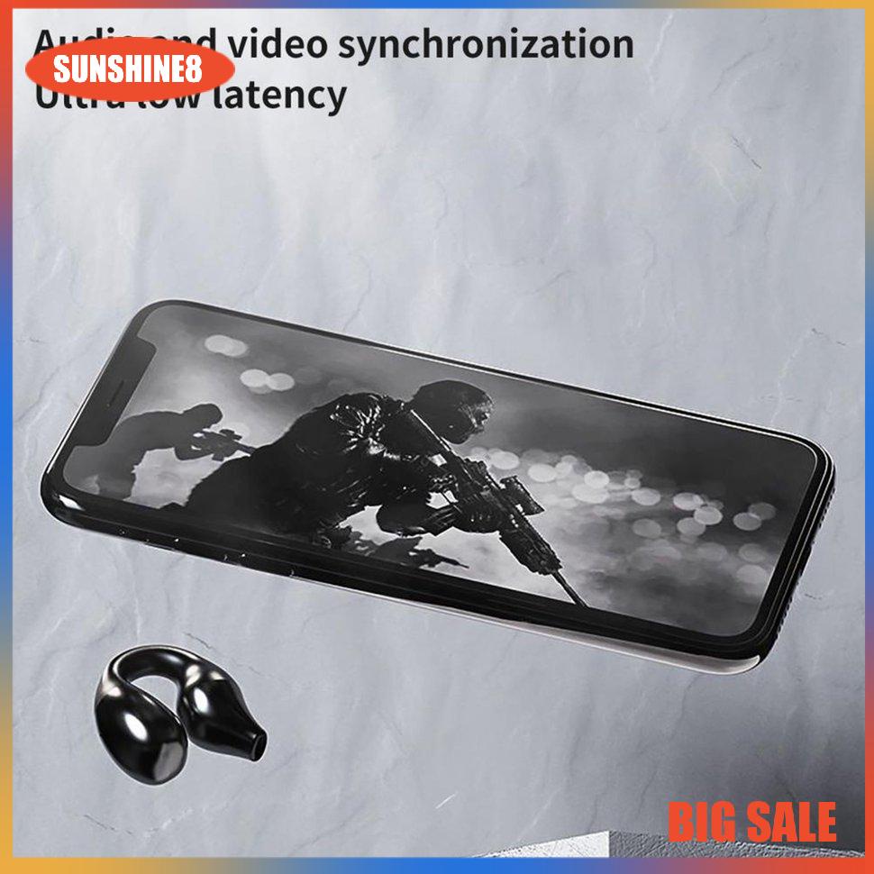 【SUN】Earphones Wireless Sport Stereo Fingerprint Touch Stable Transmission Earphone
