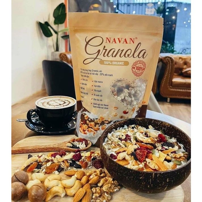 Ngũ cốc hạt Granola Navan dinh dưỡng lợi sữa Date mới nhất