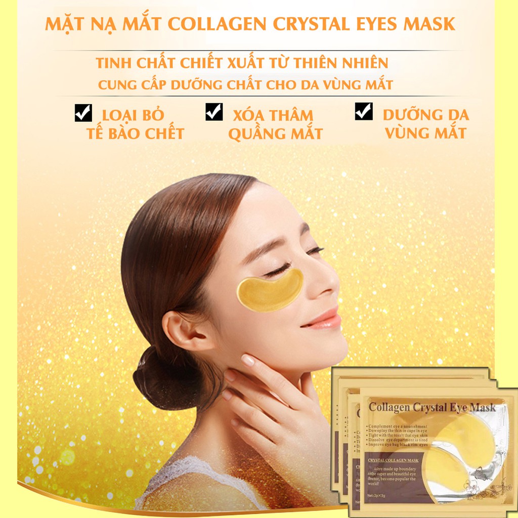 Combo 25 miếng mặt nạ mắt Collagen vàng - giảm thâm vùng mắt từ Hàn Quốc