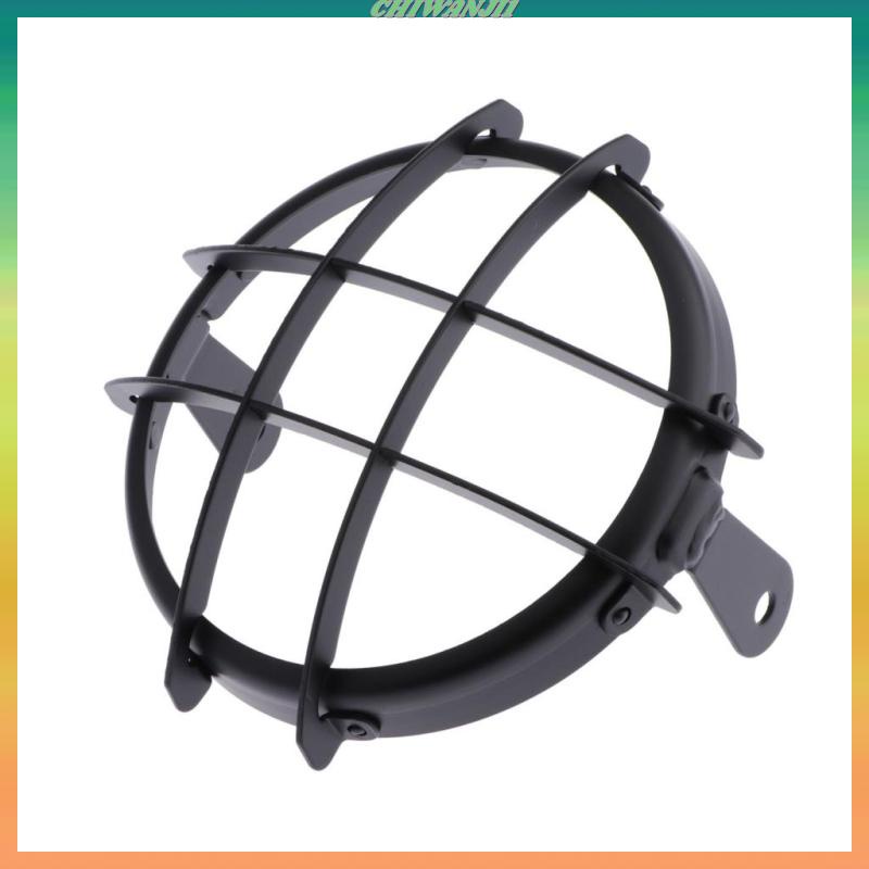 Ốp Lưới Bảo Vệ Đèn Pha Hình Vuông Kiểu Retro 5.75 Inch Chuyên Dùng Cho Xe Máy