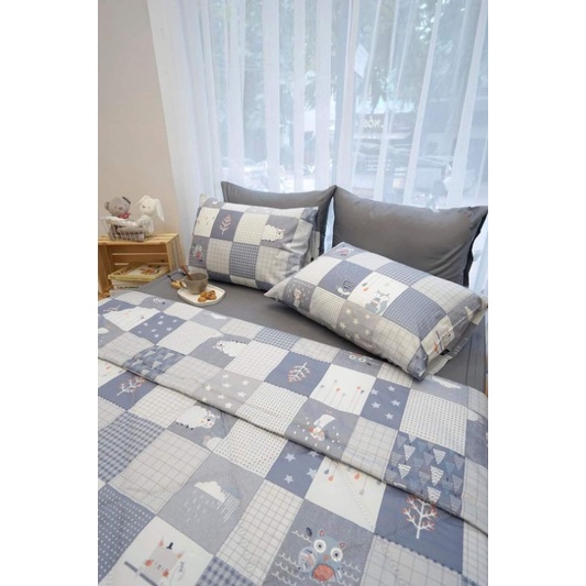 Vải cotton lụa Hàn Quốc - Ô Cừu xám