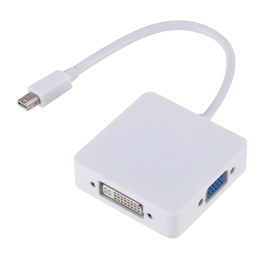 Cáp Chuyển Đổi 3 Trong 1 Từ Cổng Dp Sang Dvi Vga Hdmi Cho Macbook Thunderbolt