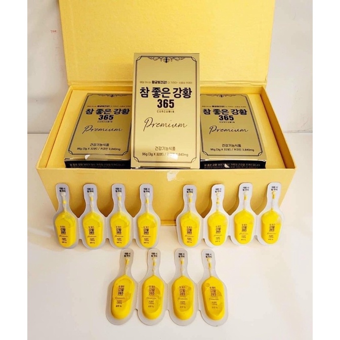 Nghệ Nano dạng nước 365 Thạch xoài 30 tép đẹp da đẹp dáng chính hãng